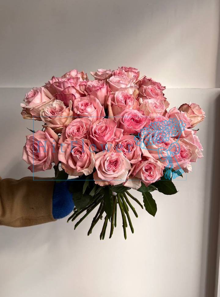 Букет два сердца Букет роз Два сердца